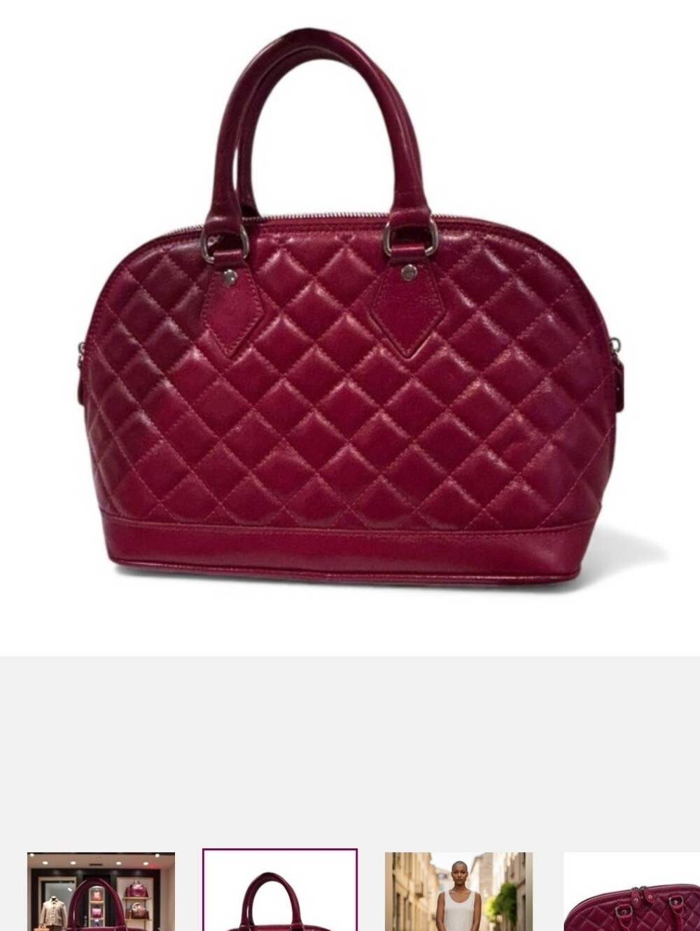 I Medici Leather Quilted Dome Satchel • Made in Italy
